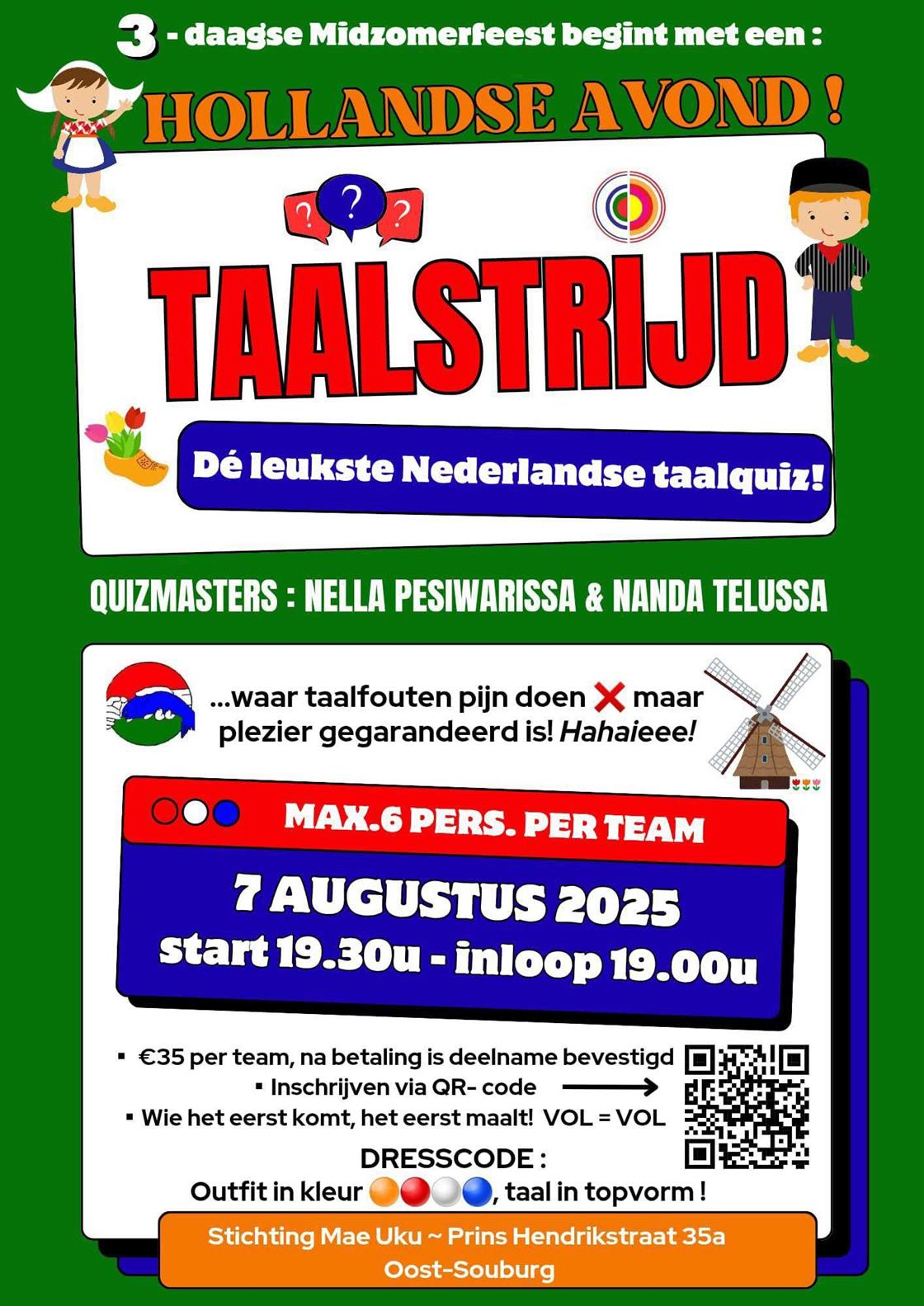 Midzomerfeest: Hollandse Avond!