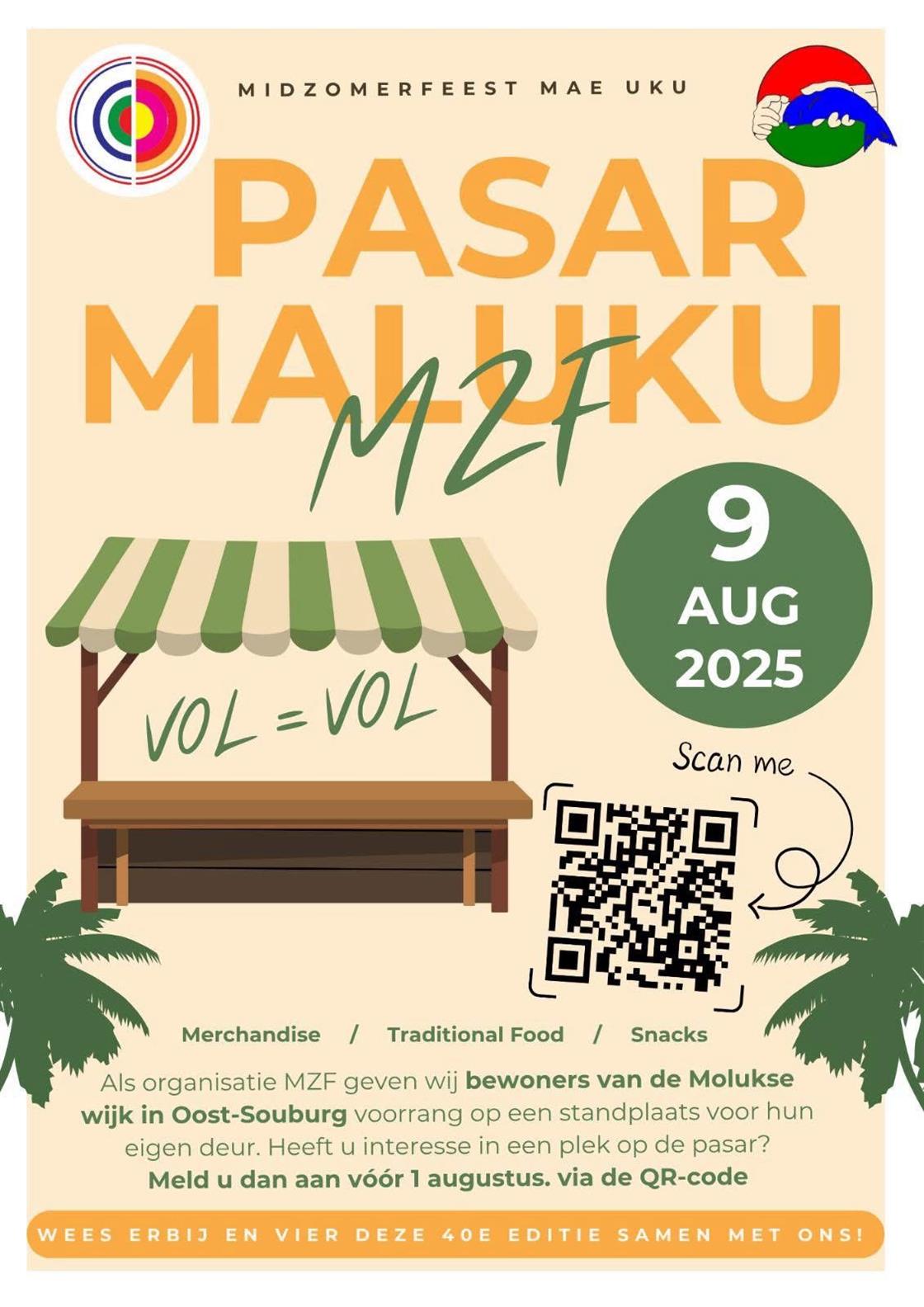 Mae-Uku 3-daags Midzomerfeest:  Pasar Maluku